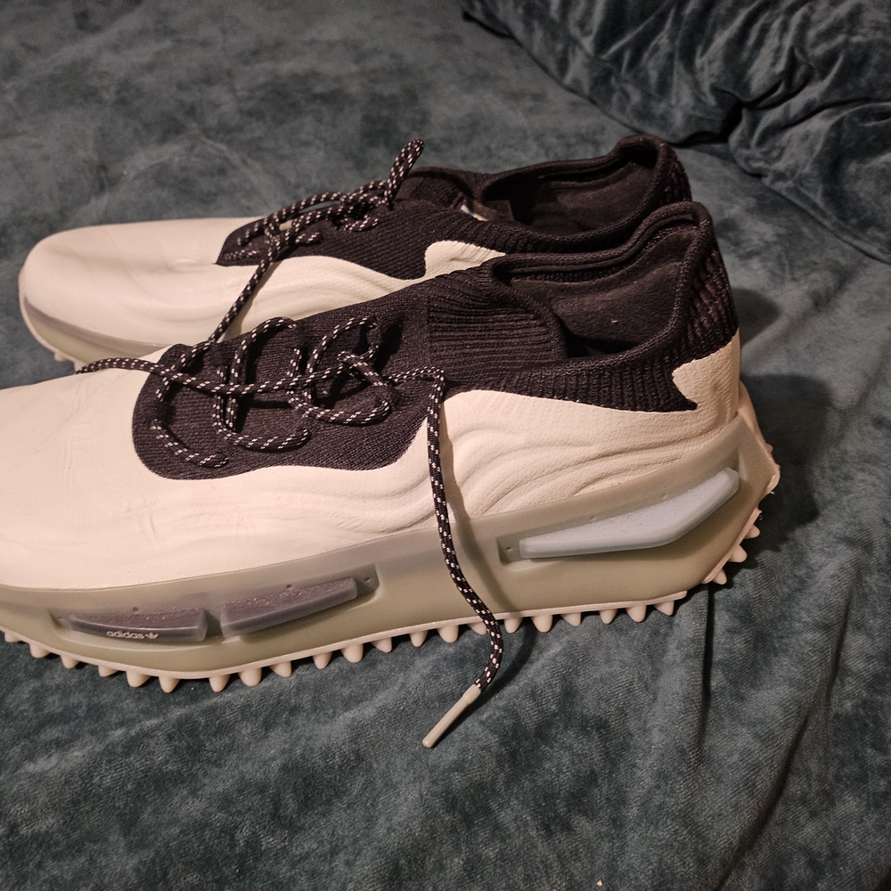 adidas Cream and Black Sneakers